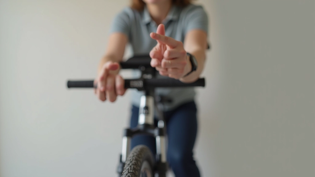 Detailed illustration showing cyclist demonstrating all four hand signals: left turn, right turn, stopping, and hazard warning from multiple angles